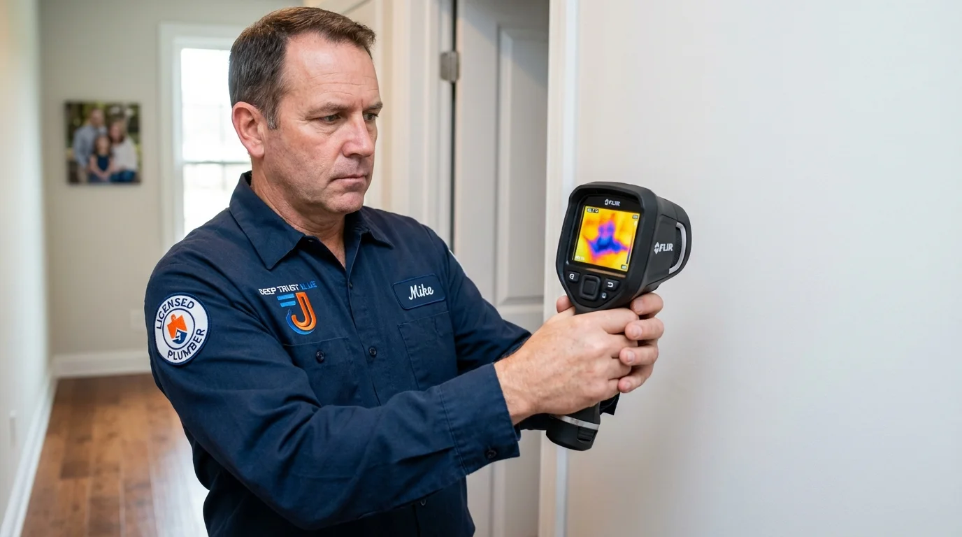 Thermal imaging leak detection by Johns Plumbing LLC in Minneota